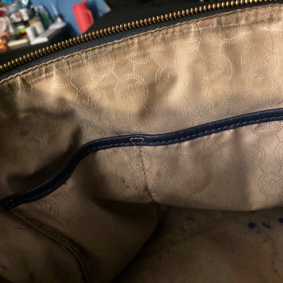 Michael Kors Navy Blue Purse - Picture 5 of 6